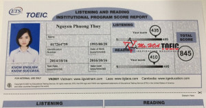 Tăng gần 300 điểm so với đầu vào, chúc mừng Phương Thuý B122