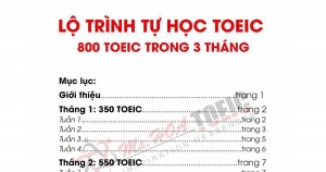 Lộ trình tự học TOEIC 800 trong 3 tháng
