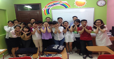 “Đây là lần đầu tiên em đi học ở một trung tâm Tiếng Anh mà mọi thứ đều hoàn hảo như thế này