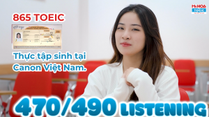 LAN PHƯƠNG VÀ HÀNH TRÌNH CHINH PHỤC 865 TOEIC
