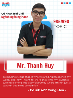 Mr. Thanh Huy - Giáo viên miền Nam