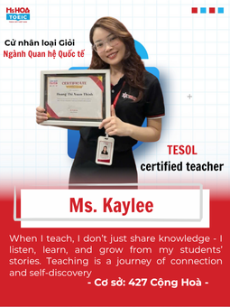 Ms. Kaylee - Giáo viên miền Nam