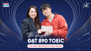 TỪ 615 ĐẾN 890 TOEIC, ĐẮC HIẾU BỨT PHÁ NGOẠN MỤC SAU 1 KHÓA HỌC
