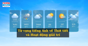 Tổng hợp đầy đủ từ vựng tiếng Anh về Thời tiết & Hoạt động giải trí cập nhật mới nhất