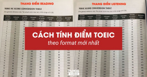Thang điểm TOEIC - Cách tính điểm TOEIC format mới (Cập nhật năm 2025)